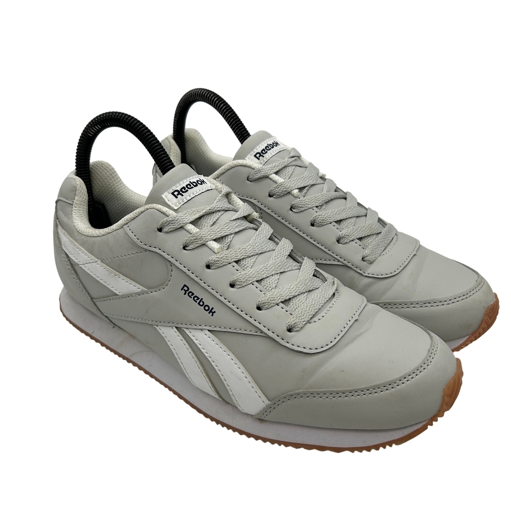 Reebok Shoes Mens Size 6 Classic Nylon 119598 Gray White Retro Sneakers Gum Sole